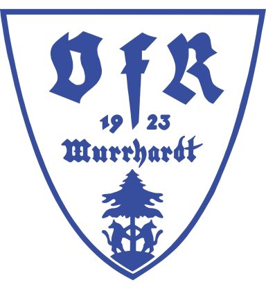 Wappen des VFR Murrhardt mit Jahr 1923 und einem Baum in der Mitte.