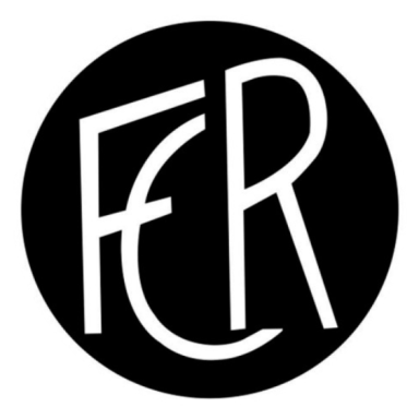 Logo mit weißen Buchstaben F, C und R auf schwarzem Hintergrund.